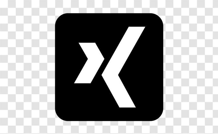 Social Media XING Logo Network - Text Transparent PNG