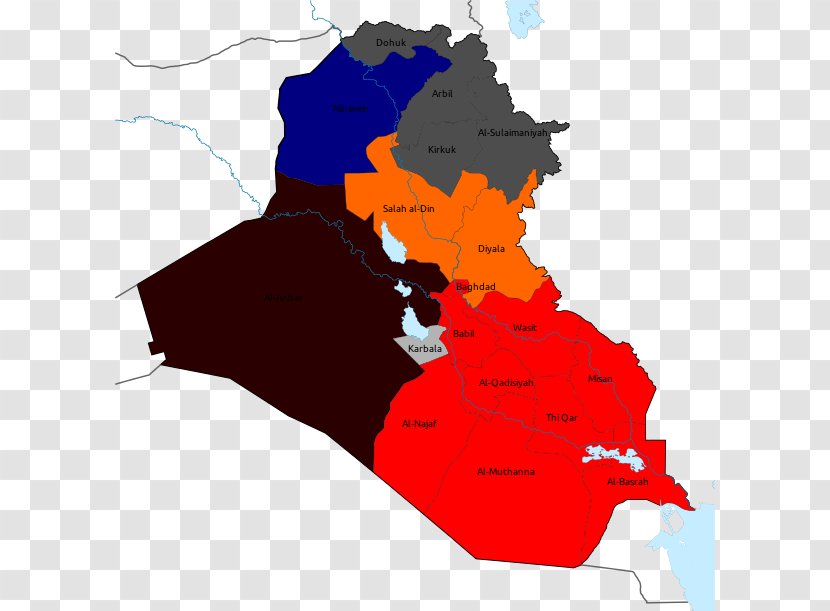 Iraqi Parliamentary Election, 2018 Dhi Qar Governorate Civil War Kirkuk - Map Transparent PNG