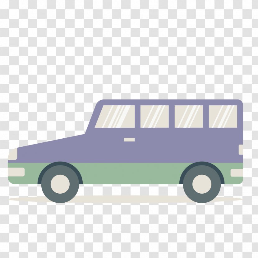 Car Euclidean Vector Purple - Vintage - Side Transparent PNG