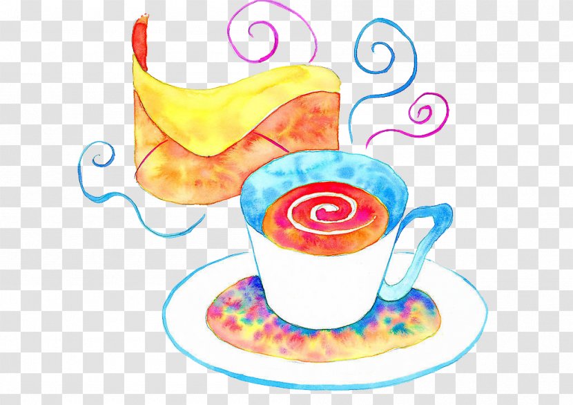 Coffee Watercolor Painting Cup Illustration - Cups Transparent PNG