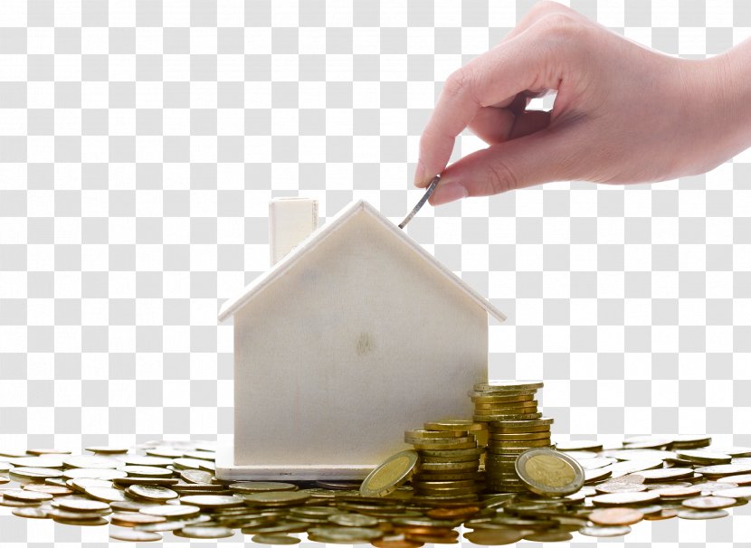 Personal Finance Saving - Estate - Coin White House And Hands Transparent PNG