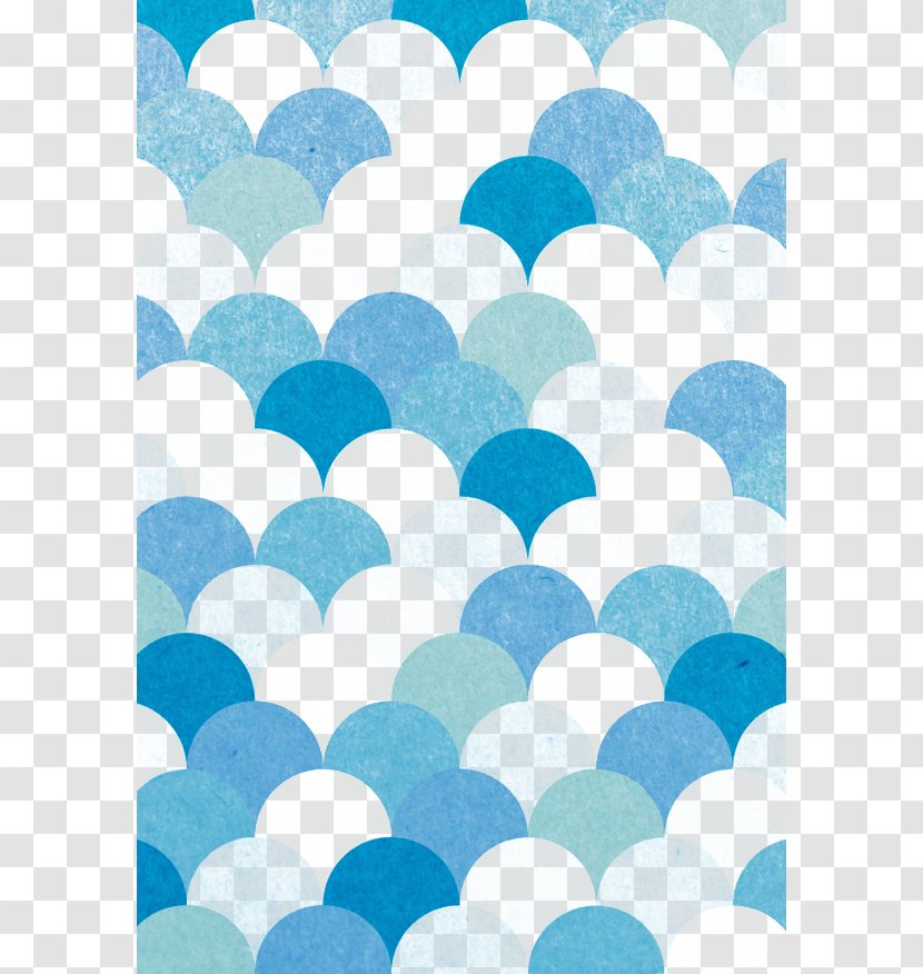 IPhone 6 Plus 5s X Wallpaper - Aqua - Fish Scale Pattern Transparent PNG