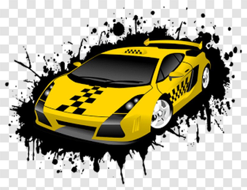 Taxi Yellow Cab Transparent PNG