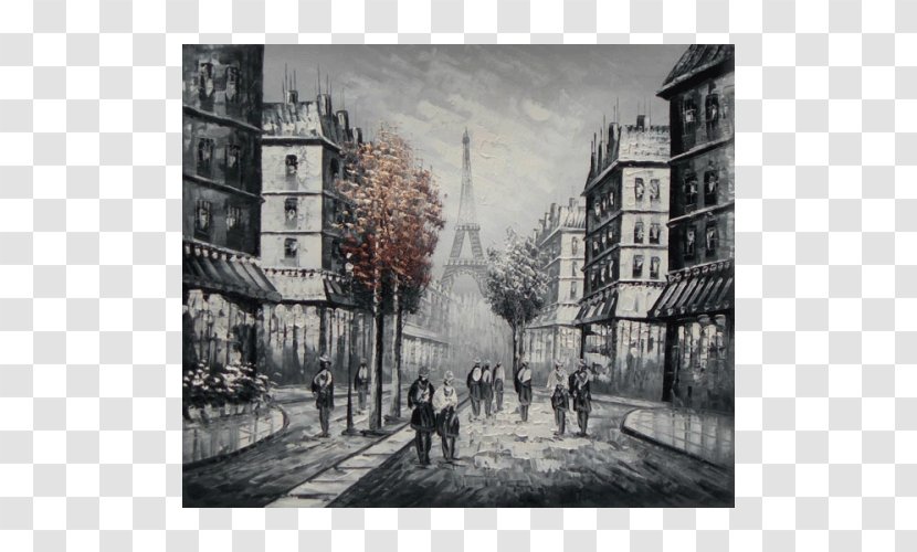 Paris Oil Painting Canvas Art - Stock Photography Transparent PNG