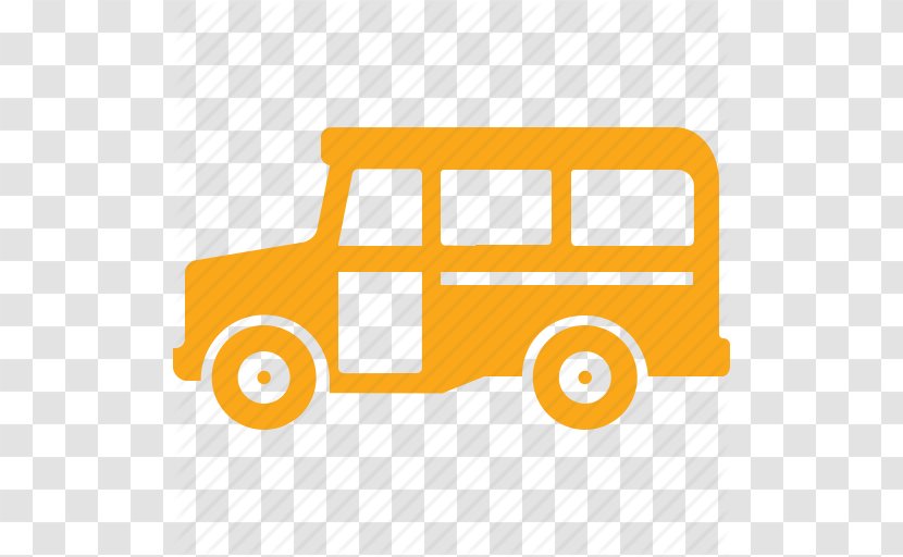 Bus Car Transport - Student - Size School Icon Transparent PNG