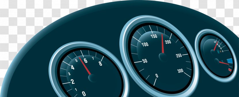 Car Speedometer Dashboard Driving - Vector Sedan Transparent PNG
