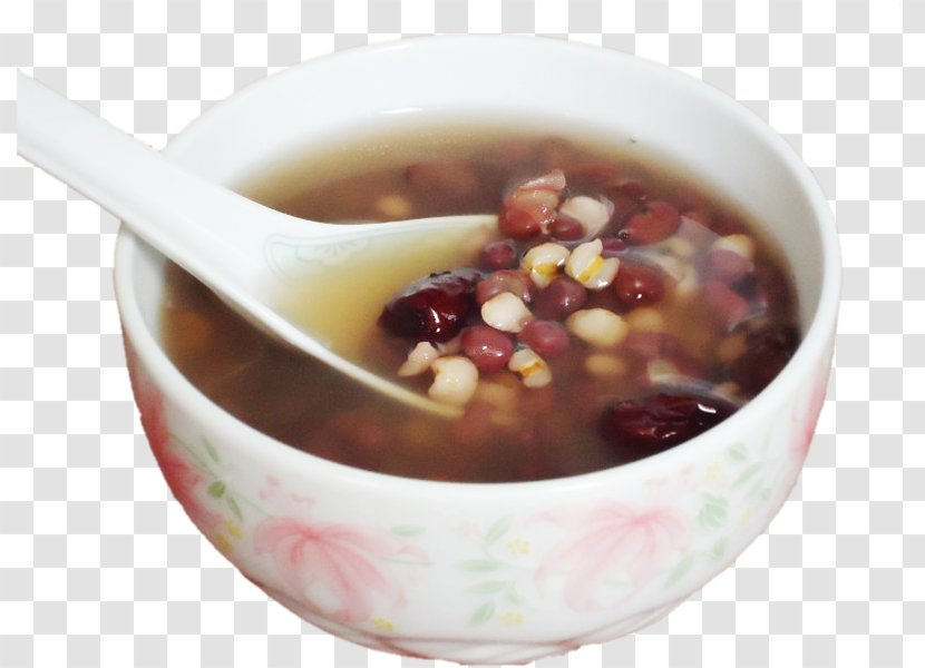 Adlay Congee Patjuk Tong Sui Adzuki Bean - Chinese Food - Barley Red Porridge Transparent PNG