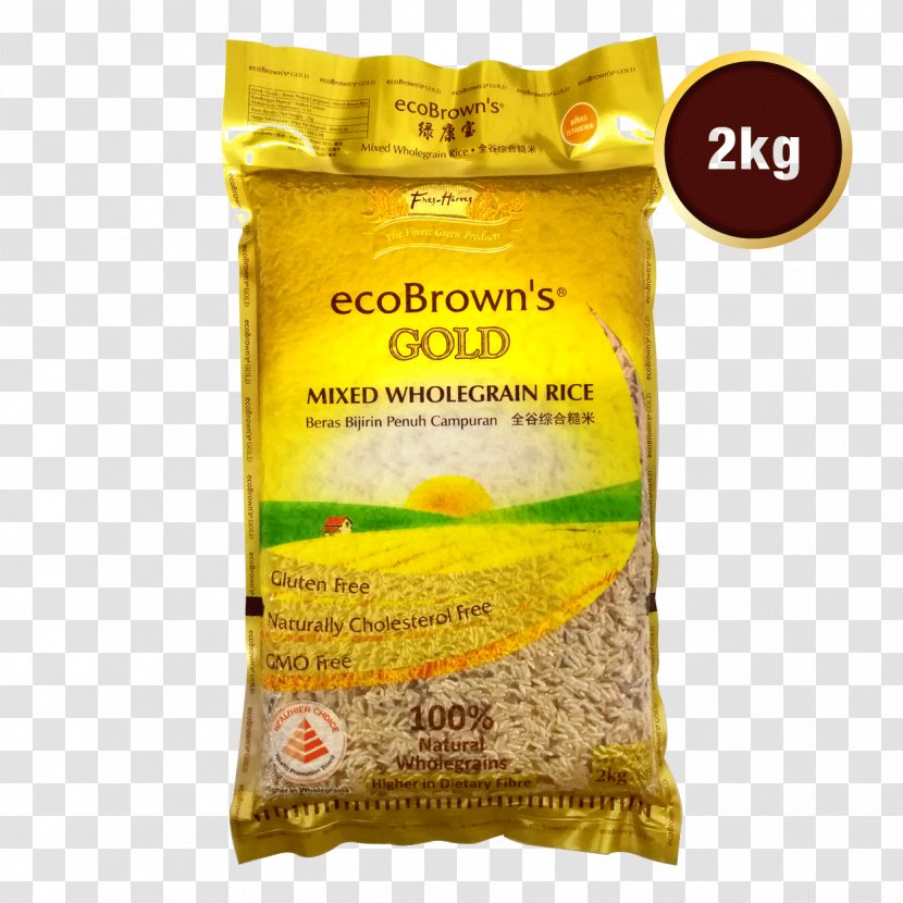 Vegetarian Cuisine Brown Rice Oryza Sativa Whole Grain - Cereal Transparent PNG