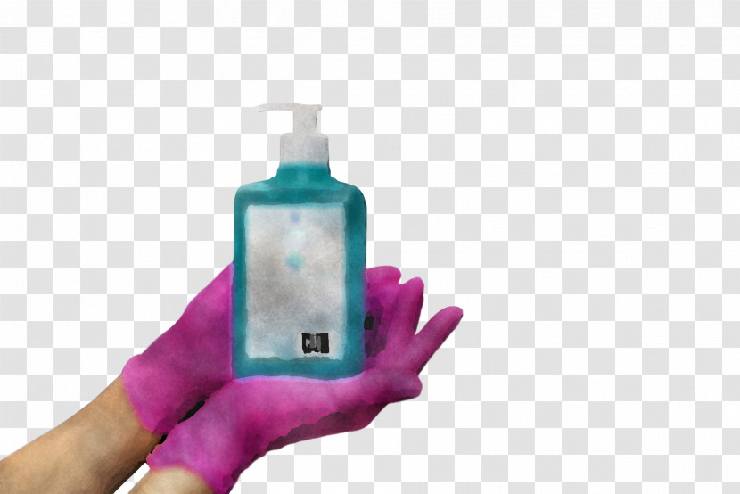 Bottle Liquid Plastic Water Purple Transparent PNG