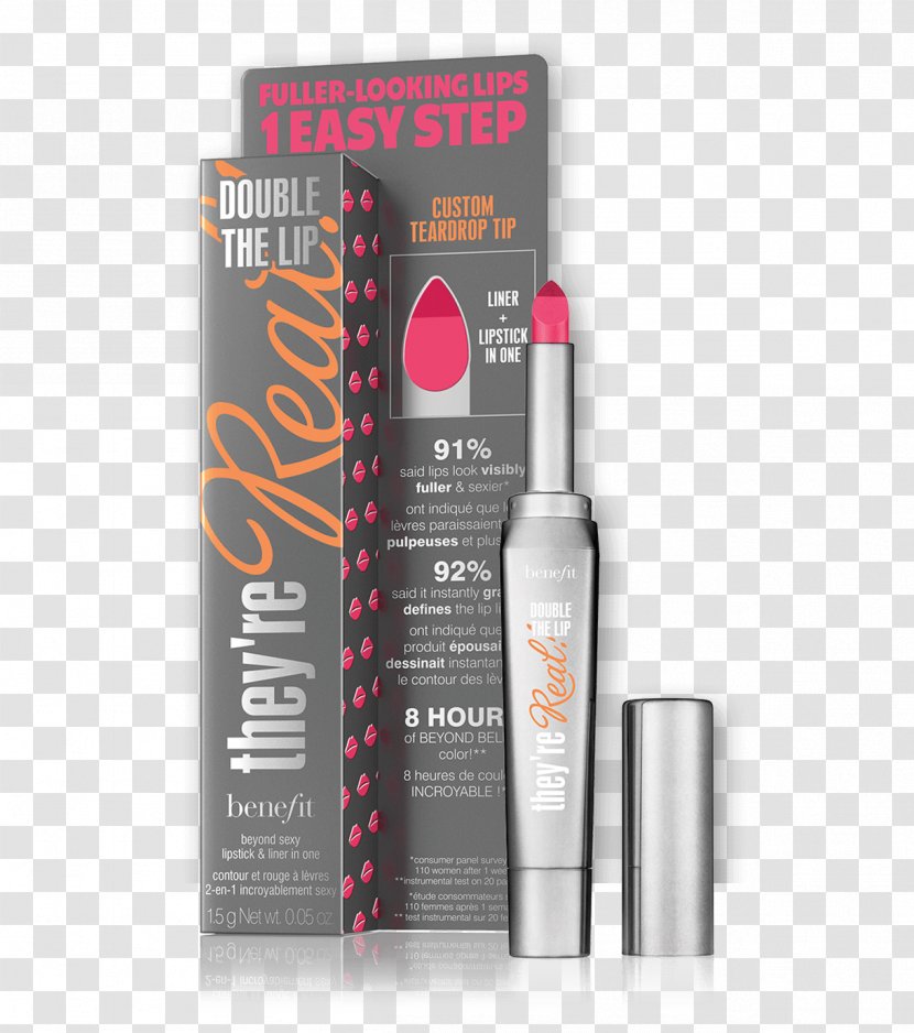 Benefit They're Real! Double The Lip Balm Cosmetics Lipstick Liner Transparent PNG