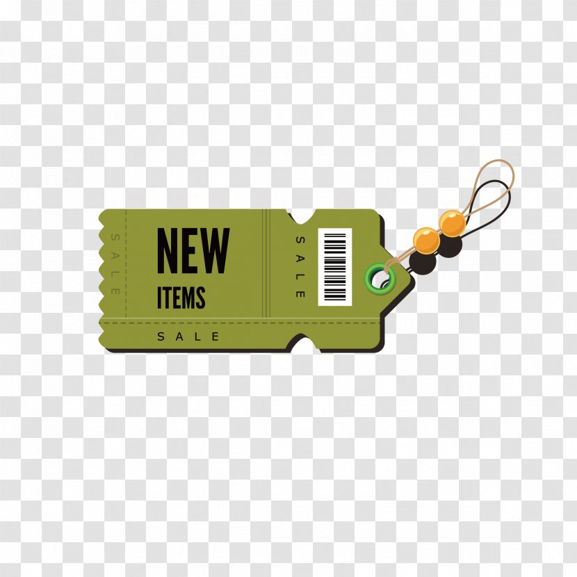 Green Brand - Yellow - Vector Tag Transparent PNG