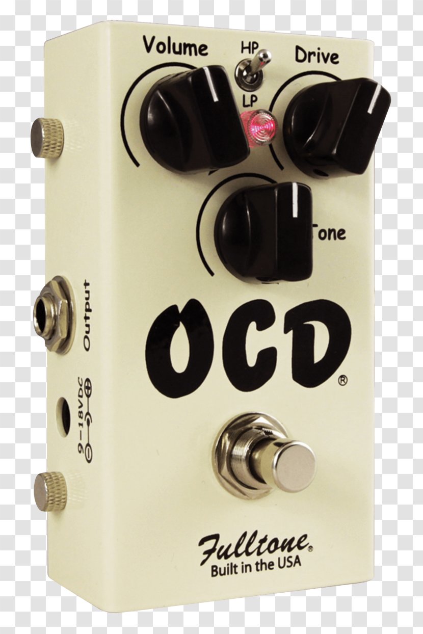 Effects Processors & Pedals Fulltone OCD Distortion Obsessive–compulsive Disorder Guitar - Cartoon Transparent PNG