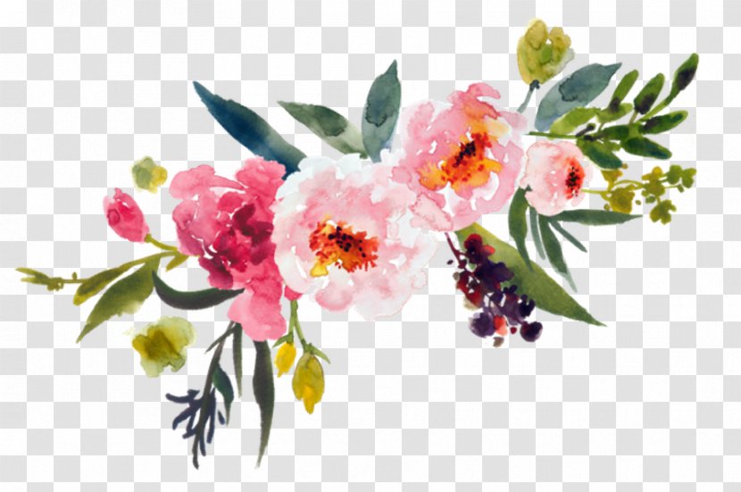 Watercolour Flowers Watercolor Painting Floral Design Clip Art - Drawing Transparent PNG