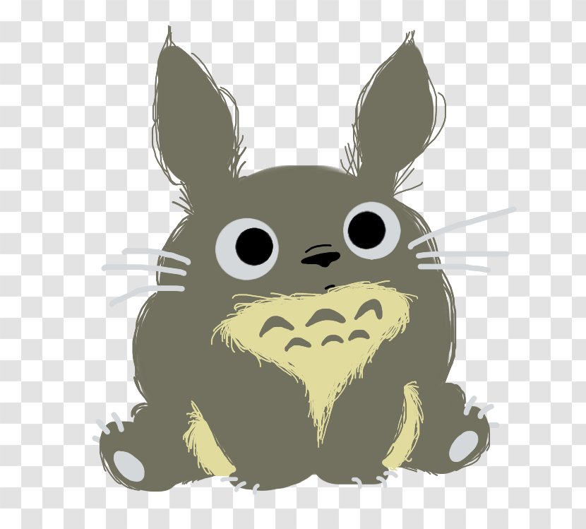 Studio Ghibli Fan Art DeviantArt Drawing - Silhouette - Totoro Transparent PNG