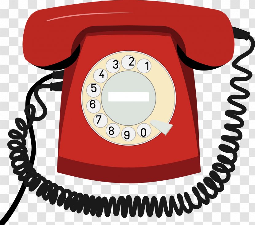 Telephone Landline Ringtone Clip Art - Red Phone Transparent PNG