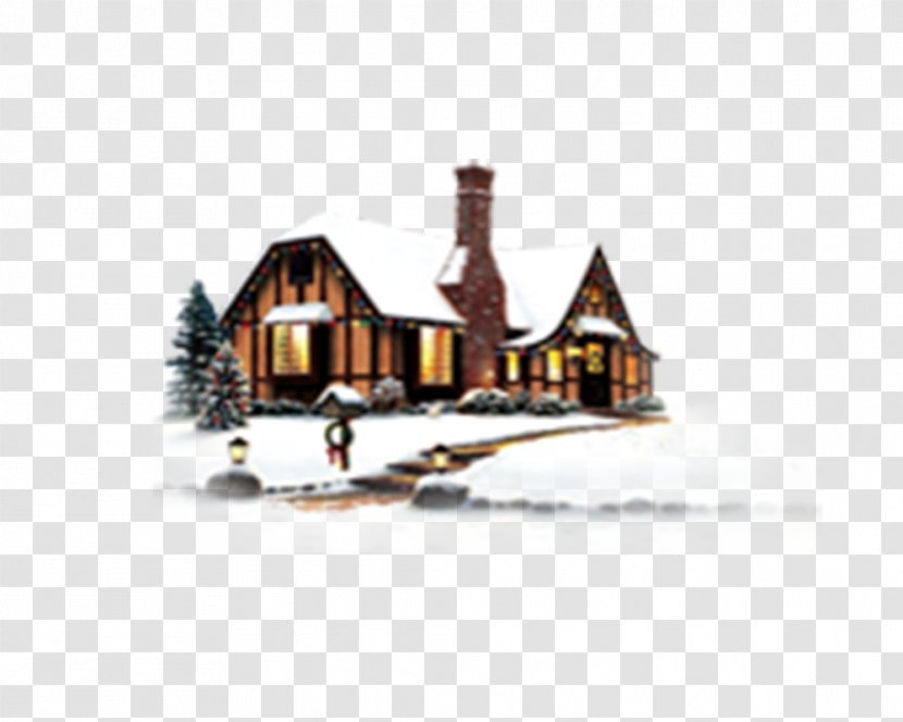 Snow Christmas - Winter - House Transparent PNG