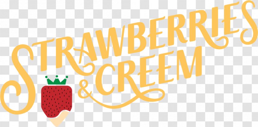 Strawberries And Creem Festival Logo Brand Font - Text - 2018 Transparent PNG