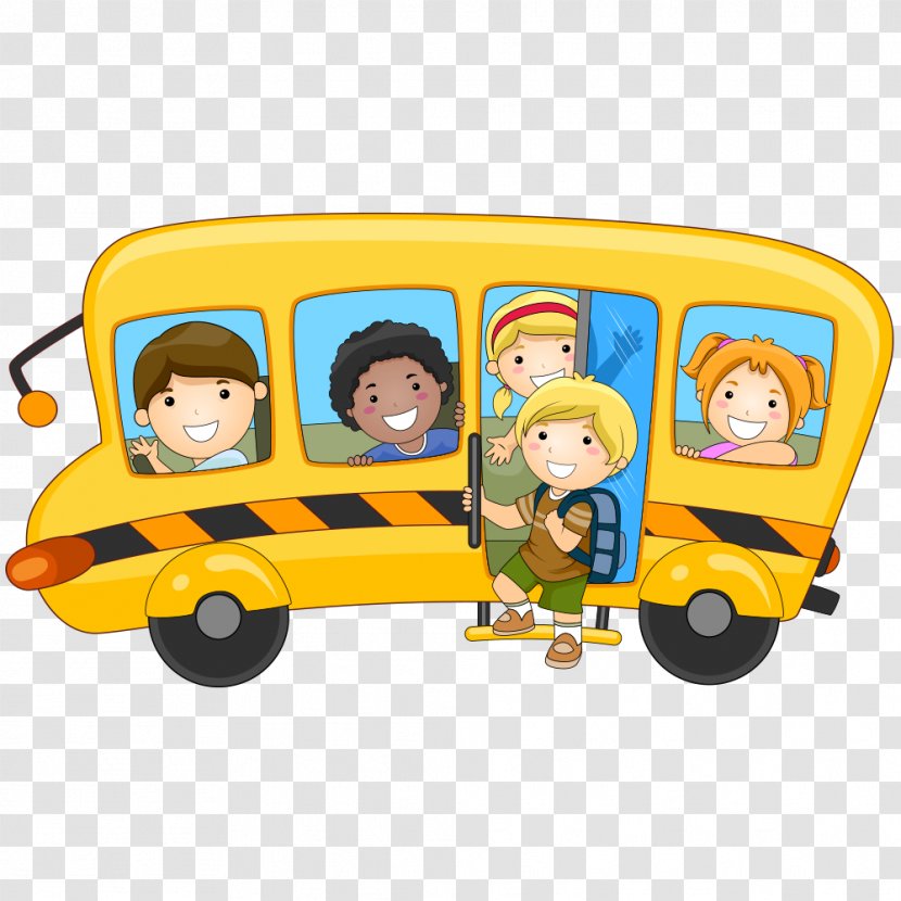 Student First Day Of School Pre-kindergarten National Primary - Bus Transparent PNG