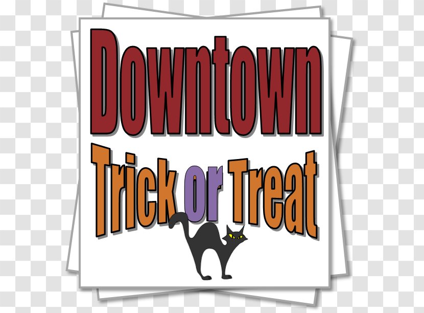 Tooele Trick-or-treating Holiday - Cartoon - Trick Or Treat The Downtown Transparent PNG