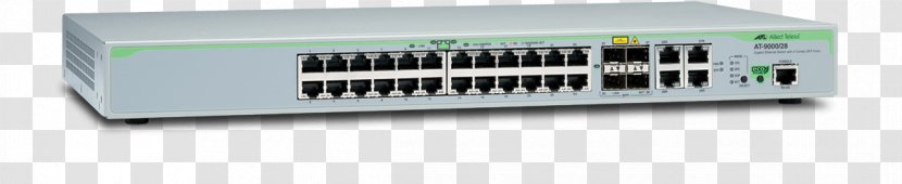 Gigabit Ethernet Allied Telesis Network Switch Stackable Small Form-factor Pluggable Transceiver - Linksys Transparent PNG