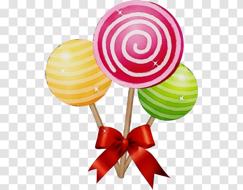 Lollipop Confectionery Candy Clip Art Food - Watercolor - Stick Hard Transparent PNG