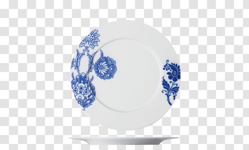 Plate Cabinet Of Curiosities Blue And White Pottery Fürstenberg Cobalt - Saucer - Fu Pei Transparent PNG