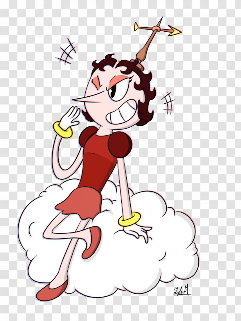 Drawing Digital Art Cuphead The Runaway Five - Heart - Lady Boss Transparent PNG