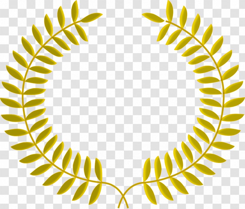 Laurel Wreath Wall Decal Bay - Wheat Transparent PNG