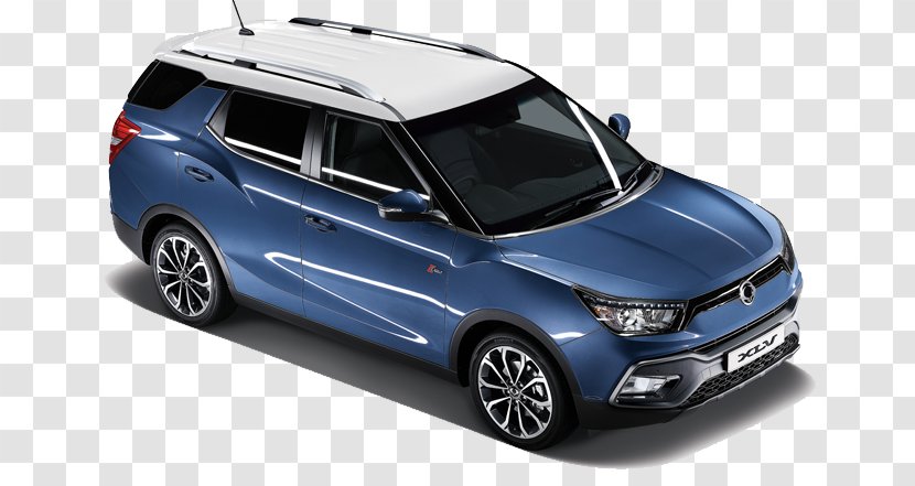 SsangYong Tivoli Rexton Motor Actyon - Sport Utility Vehicle - Aerial View Transparent PNG
