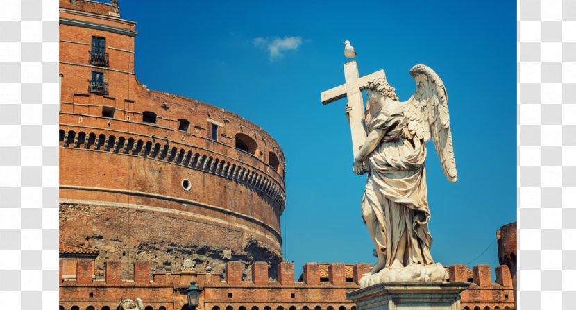 Statue Architecture Tourism Tourist Attraction Interior Design Services - History - Castel Santangelo Transparent PNG