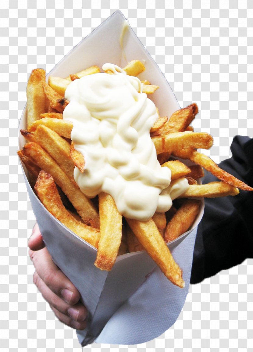 French Fries Sundae Full Breakfast Junk Food Mayonnaise - Frozen Dessert Transparent PNG