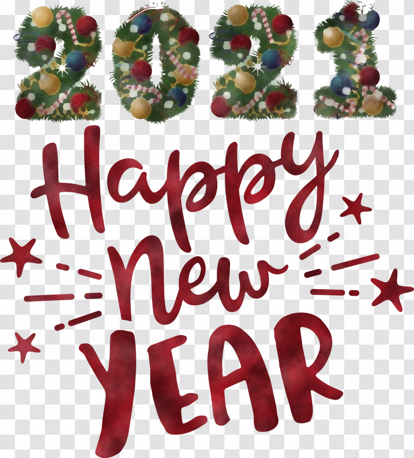 2021 New Year Happy New Year Transparent PNG