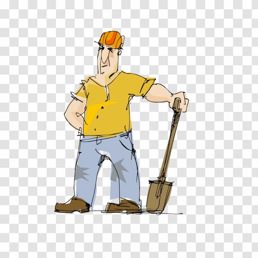 Laborer Clip Art - Drawing - Vector Material Workers Work Transparent PNG