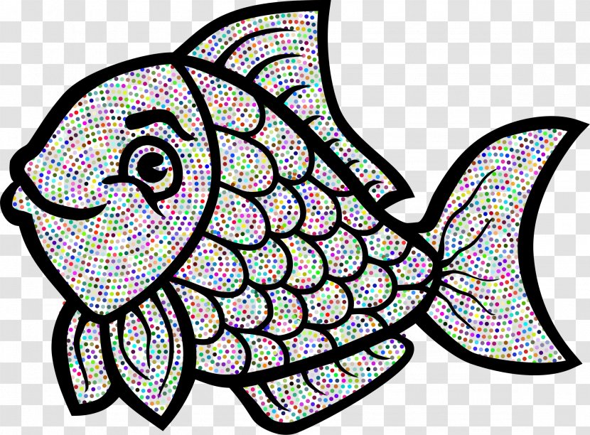 Line Art Clip Drawing Illustration - Coloring Book - Fish Transparent PNG