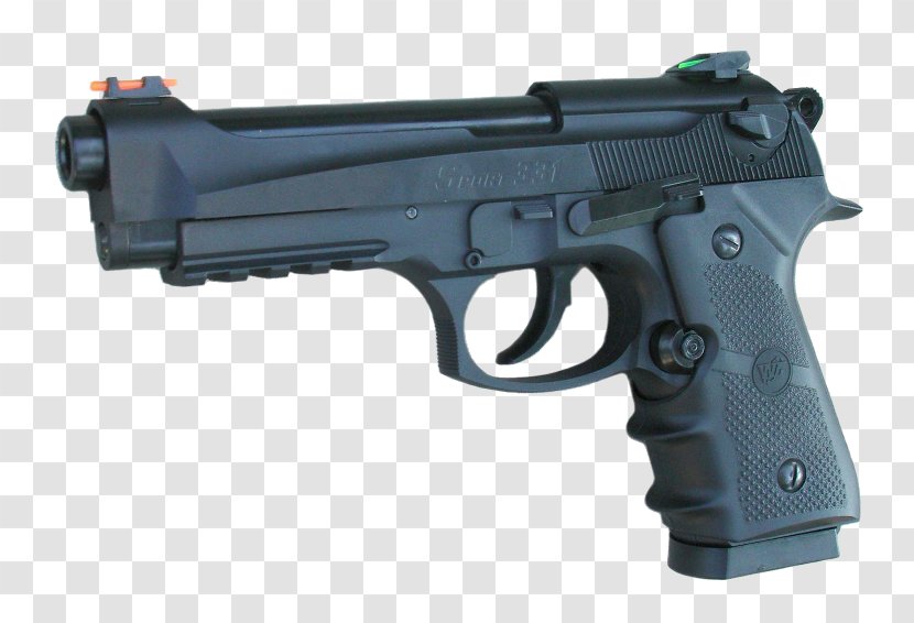 Trigger Airsoft Guns Firearm Beretta Elite II - Bb Gun - Pistolet Transparent PNG