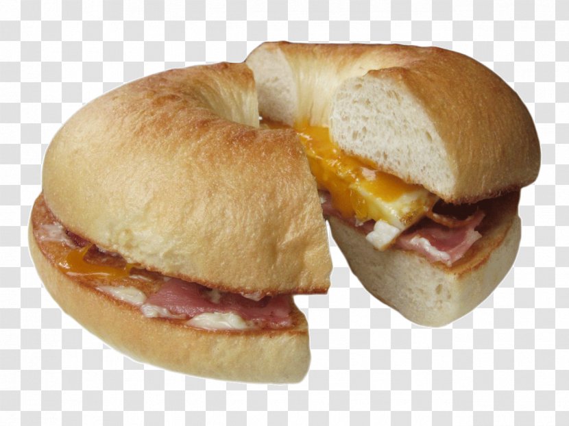 Ham And Cheese Sandwich Bagel Breakfast Hamburger Smoked Salmon - Slider - Eating Food Transparent PNG
