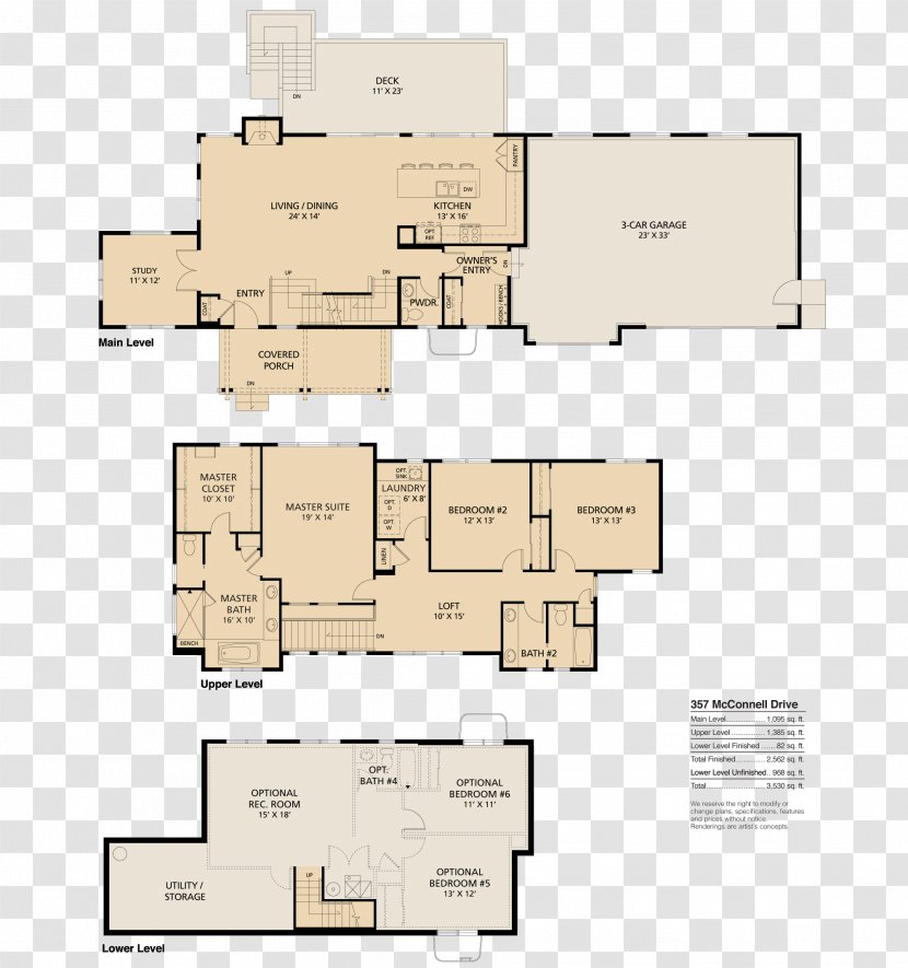 Lyons Middle/Senior High School McConnell Drive Floor Plan Markel Homes - Diagram Transparent PNG