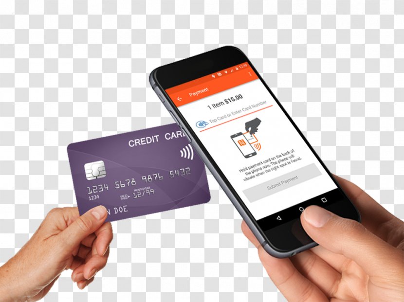 Smartphone Contactless Payment Card Credit - Mobile Phone - Business Hand Transparent PNG