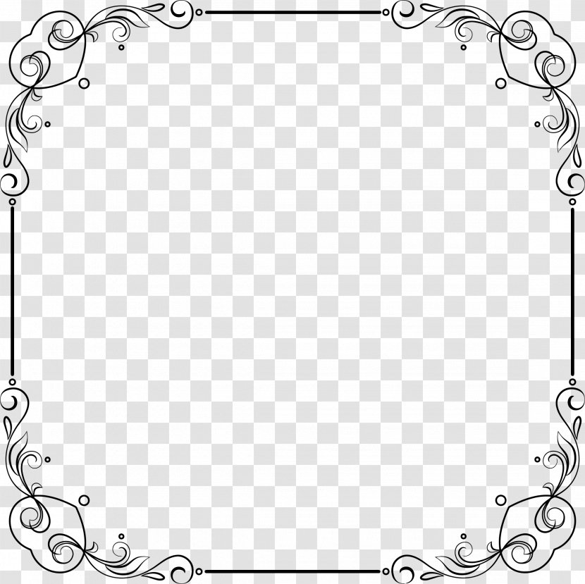 Picture Frames Clip Art - Text - Elegant Transparent PNG