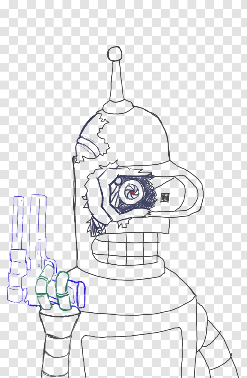 Bender Futurama - Flower - Season 2 FuturamaSeason 1 Fan Art SketchBender Transparent PNG