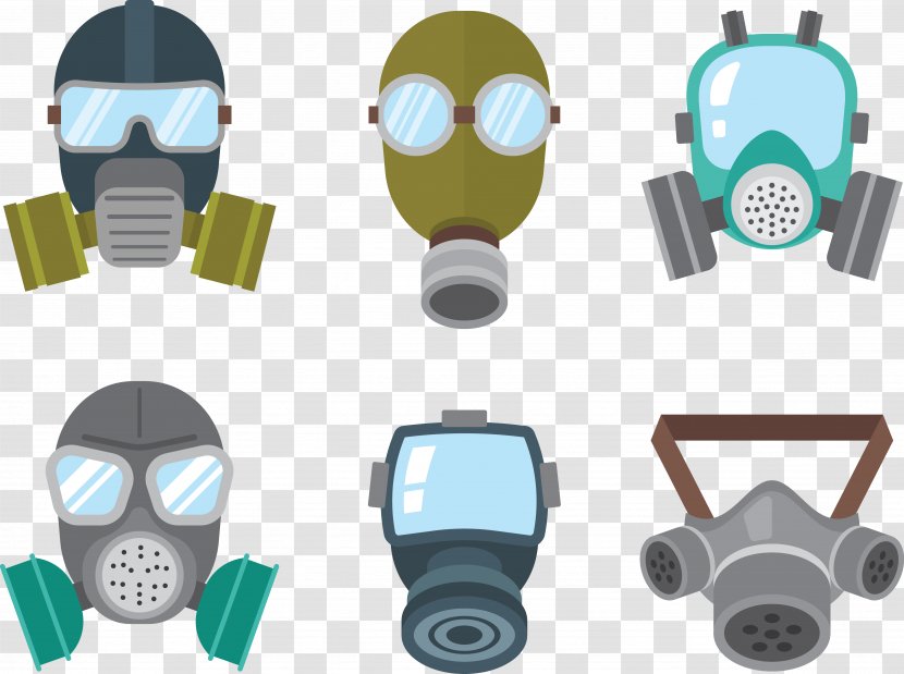 Gas Mask Respirator - Protective Transparent PNG