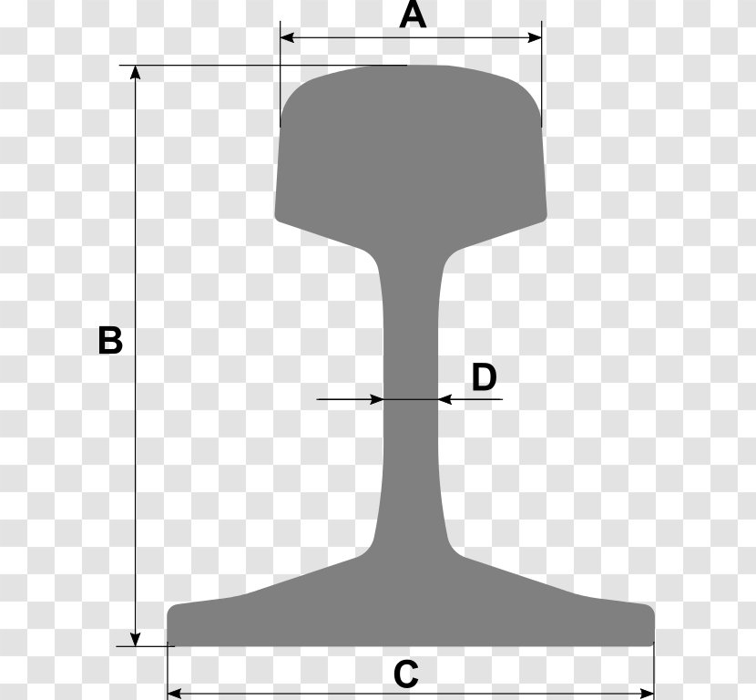 Rail Transport Trolley Profile Train Skinneprofil - Ibeam Transparent PNG