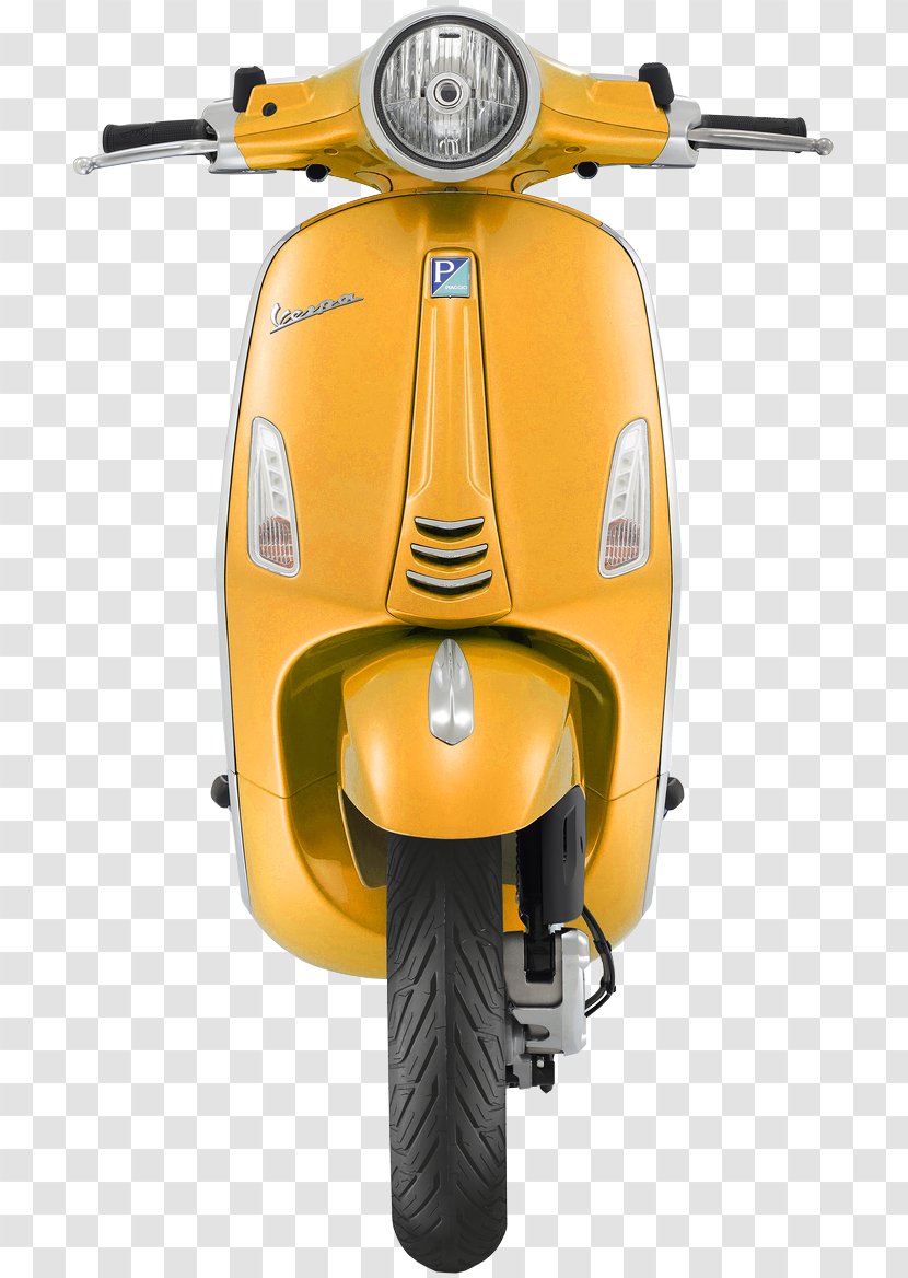Vespa Primavera Scooter Piaggio EICMA - Yellow Transparent PNG