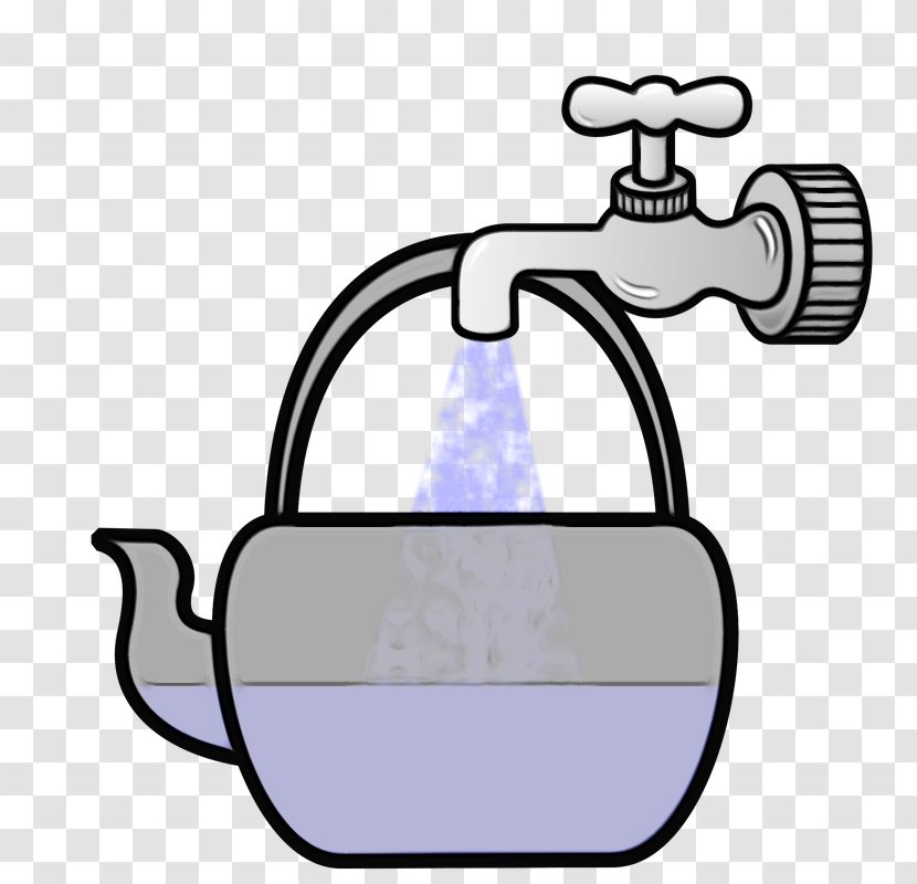 Watercolor Drawing - Kettle Water Bottles Transparent PNG