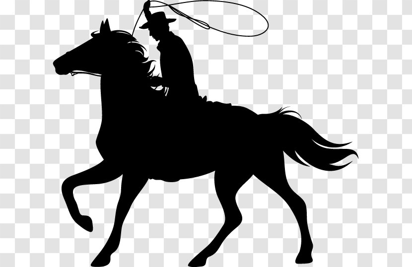 Unicorn Silhouette Clip Art - Horse - Cowboy Transparent PNG