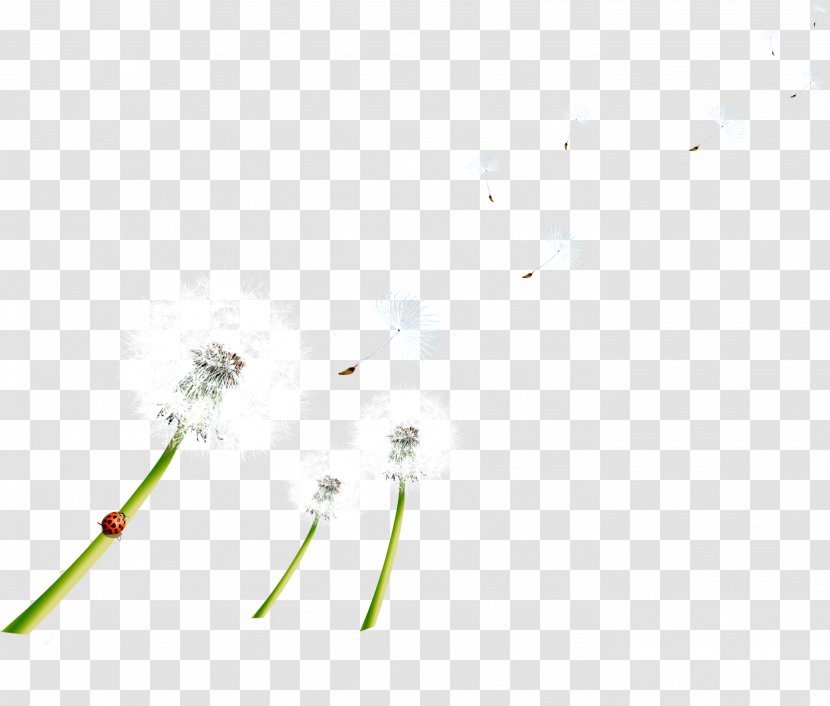 HD Free Flying Dandelion Pull Material - Triangle - Yellow Transparent PNG