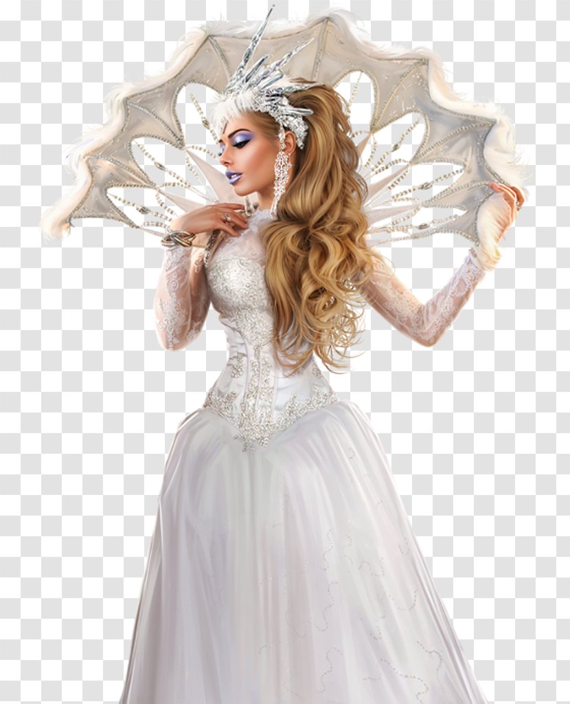 Laly Vallade Woman Fantasy Female - Watercolor Transparent PNG