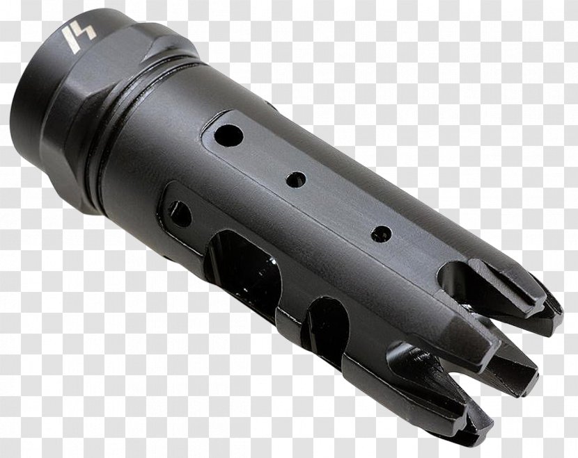 Muzzle Brake Flash Suppressor Bocacha Gun Barrel Ferfrans - Ar15 Style Rifle - Hardware Transparent PNG