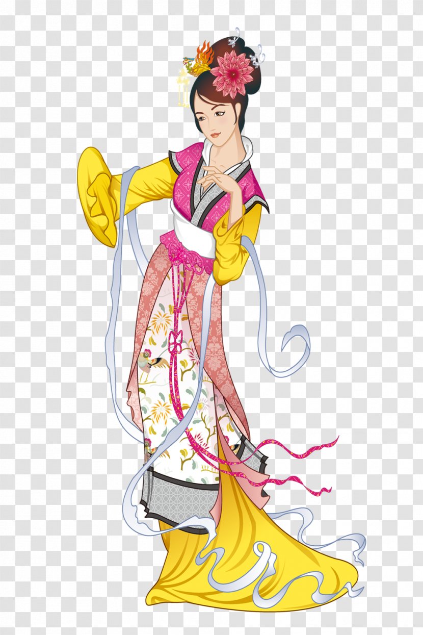 Vector Graphics Mid-Autumn Festival Chang'e Bijin Portable Network - Drawing - Overseas Chinese Day Transparent PNG