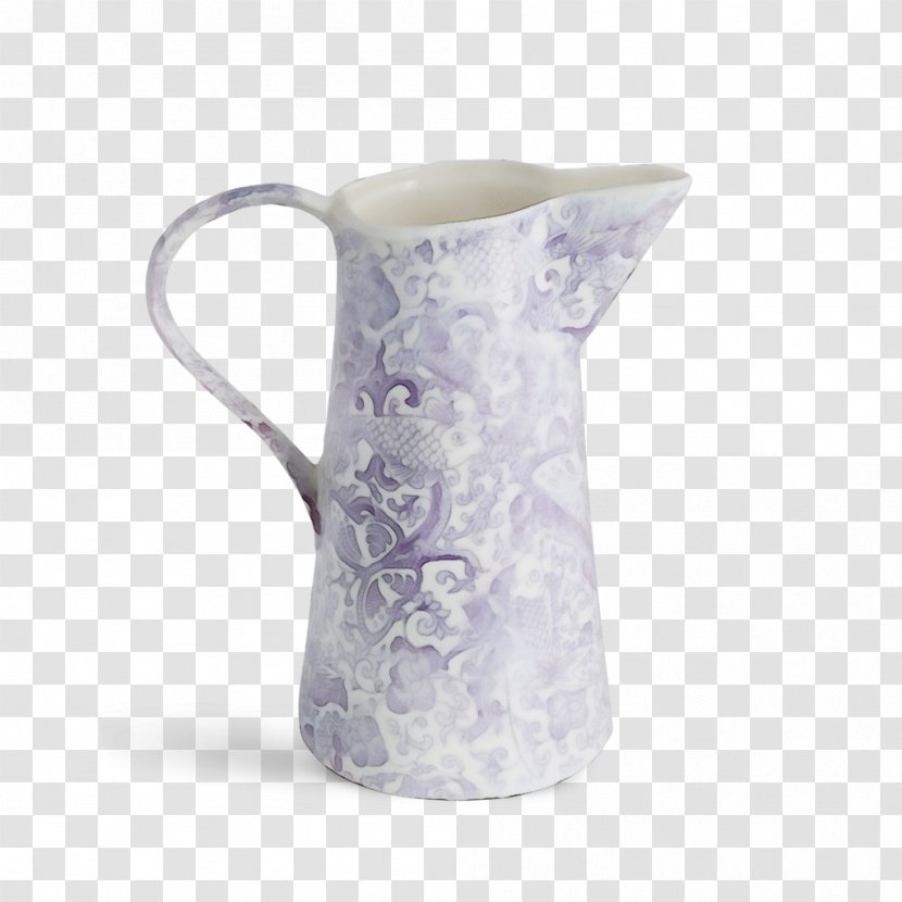 Jug Ceramic Mug (M) Pitcher - Lilac - Serveware Transparent PNG